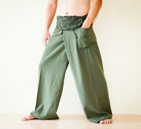 Premium Cotton Fisherman Pants Japanese Curly by AmazingThaiStore