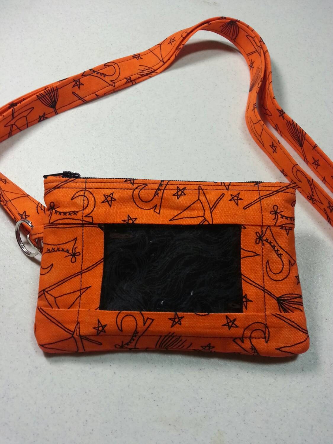 Wallet with ID Window and Lanyard