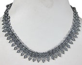 Retro Classic Choker Necklace German Silver Jewelry Bohemian Fashion