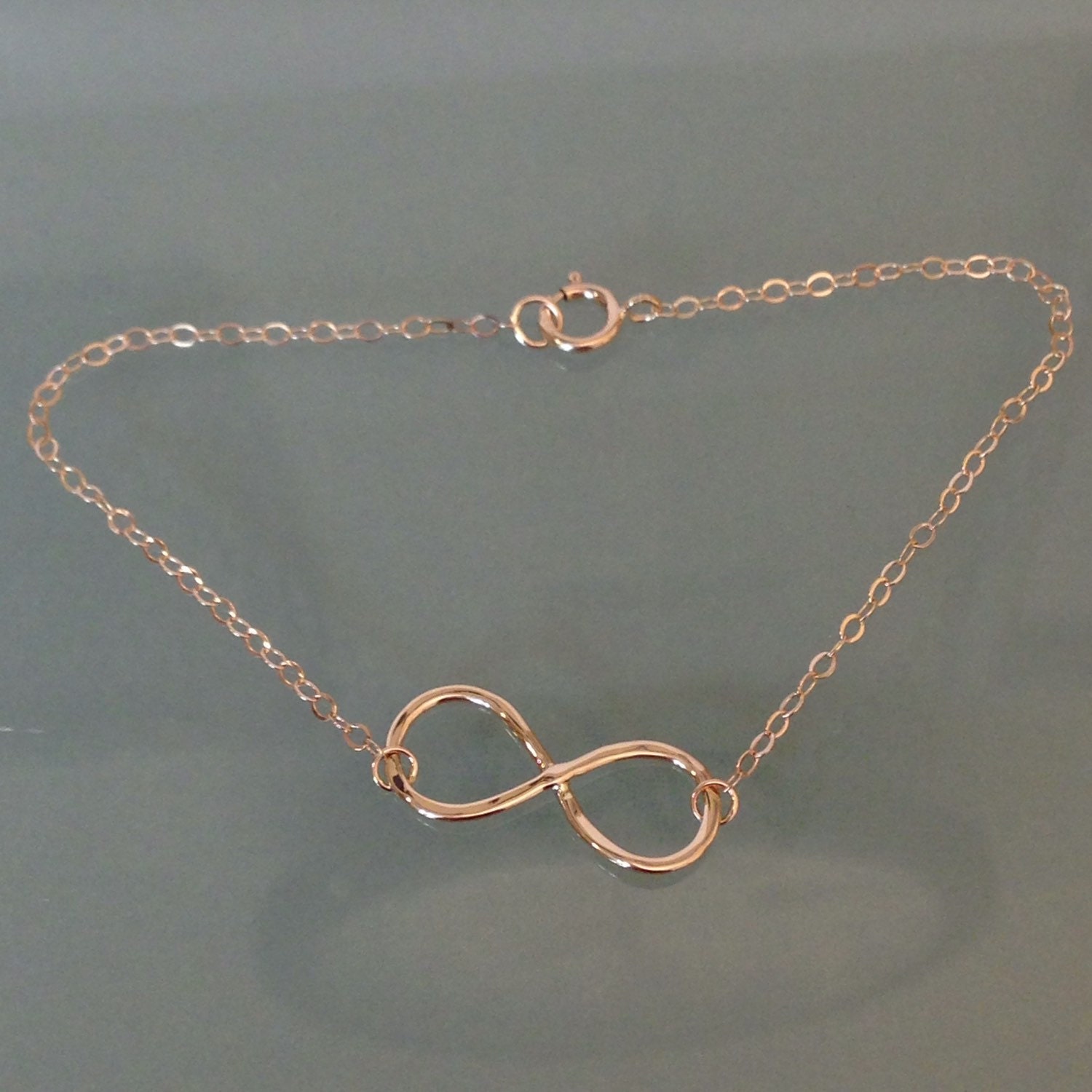 14k Yellow Gold Infinity Bracelet 14k Double Infinity