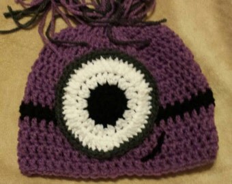 crochet purple minion hat crochet purple minion hat