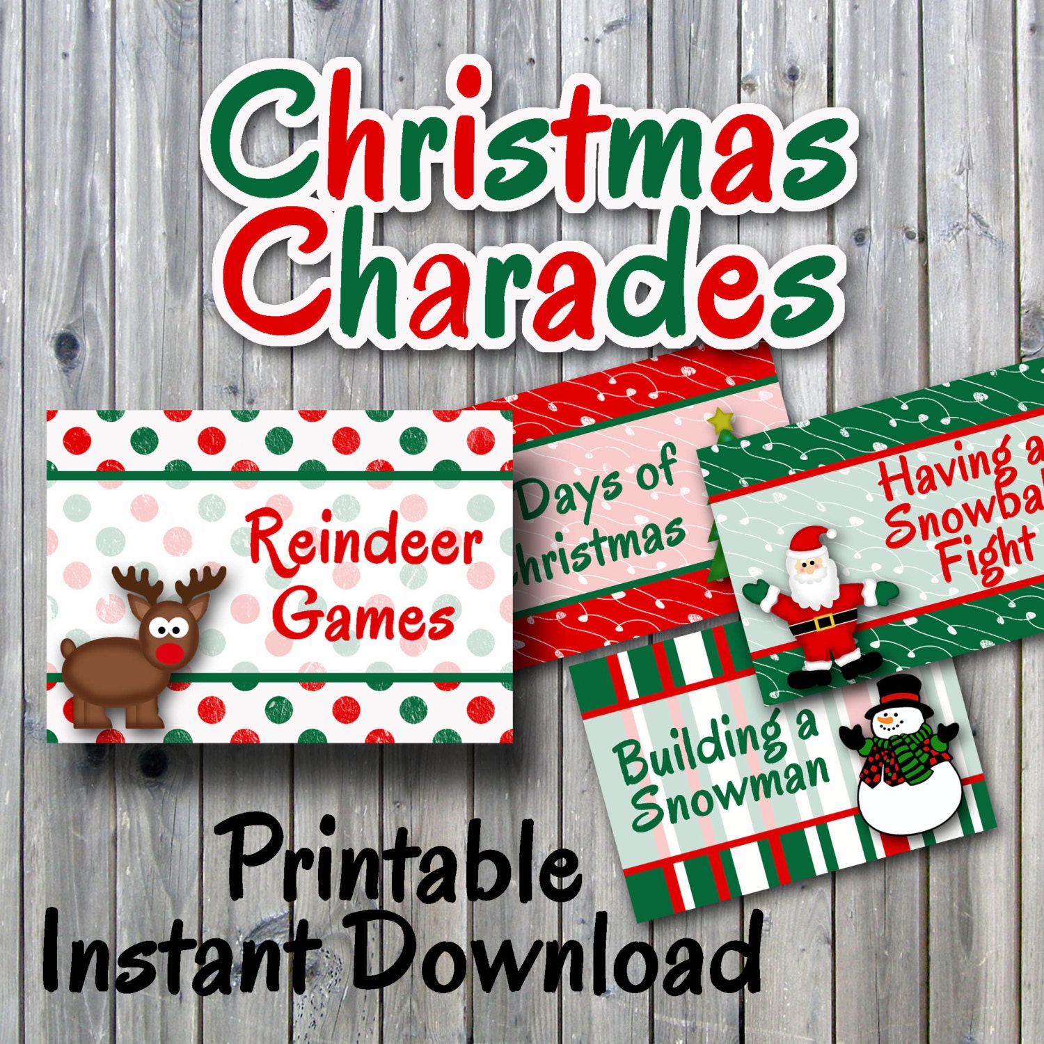 It is an image of Breathtaking Christmas Charades Printable It's just a picture of Breathtaking Christmas Charades Printable