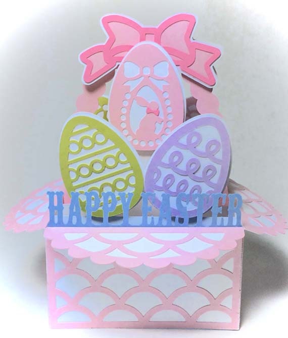 Download Items similar to Easter Basket Card In A Box 3D SVG on Etsy