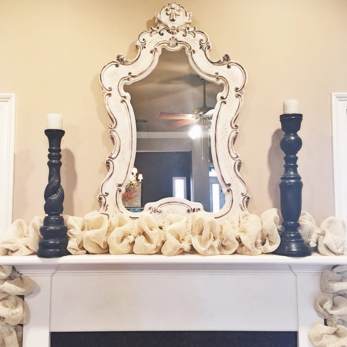 burlap garland mantel garland fireplace garland by lafetedecor burlap garland mantel garland fireplace garland by lafetedecor