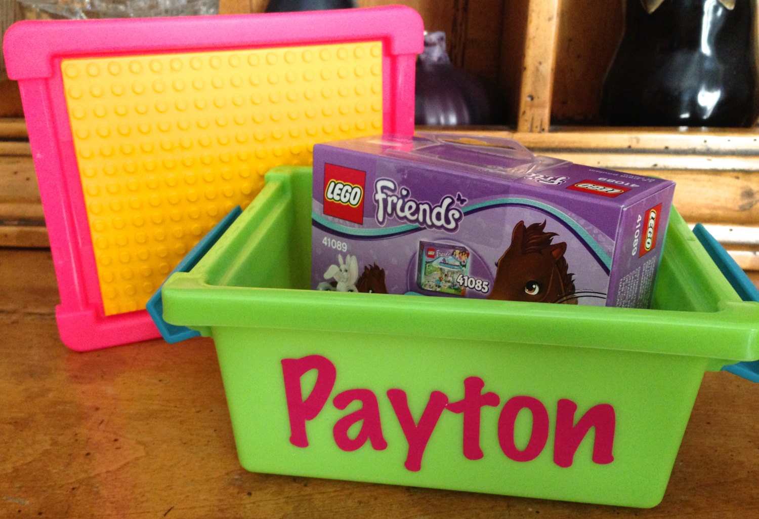 Personalized Lego Storage Container Size 7 by MonogramCollection