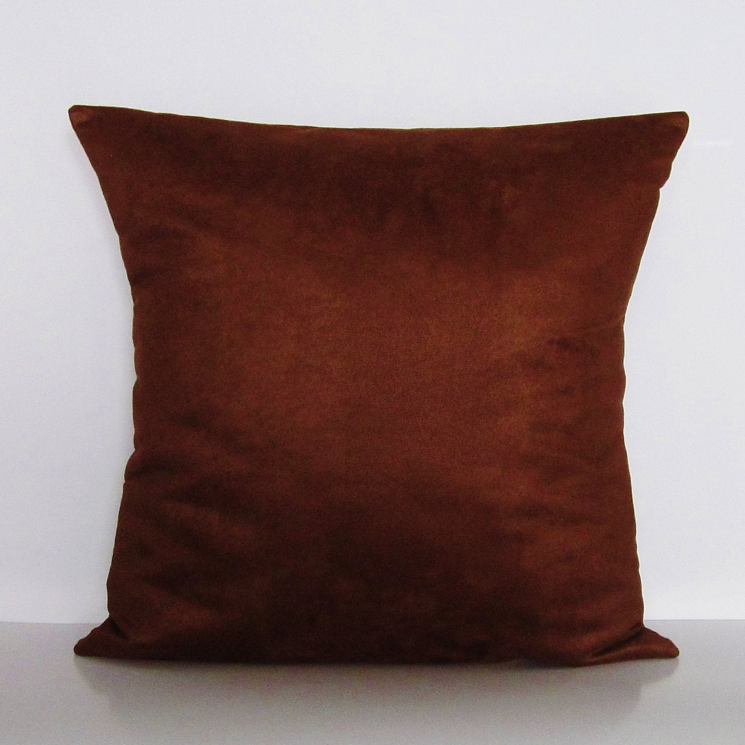 Brown Suede Pillow Cover Decorative Throw Accent Toss Lumbar