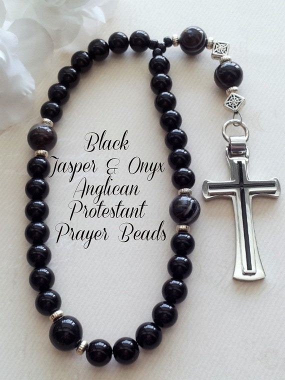 Men's Anglican Protestant Prayer Beads Rosary by FaithExpressions