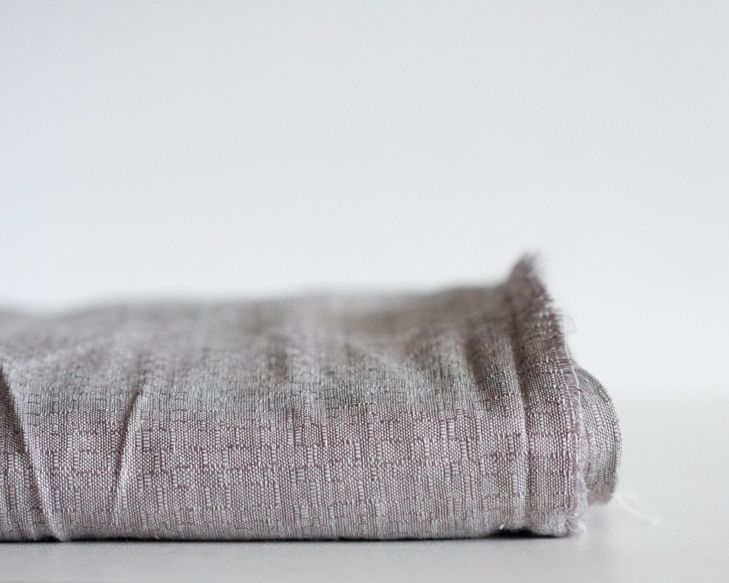 Gray Cotton Fabric by the yard Vintage Lightweight Fabric