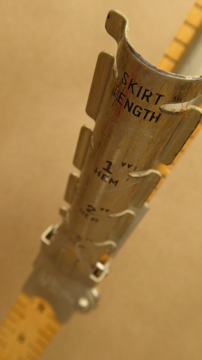 10 Vintage Dressmaker's Skirt Marker Hem Ruler Hemmer