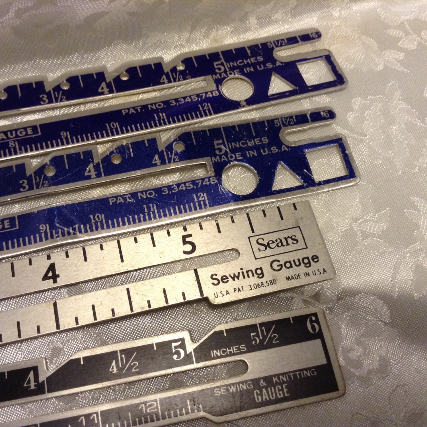 Sewing Gauge knitting Gauge 6 Inch Ruler Aluminium Hem
