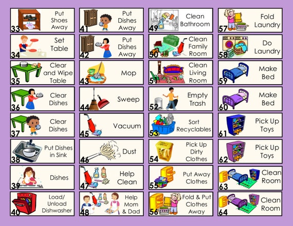 kindergarten printable chart for behavior Chore www.pixshark.com  Galleries Images Set  With Table
