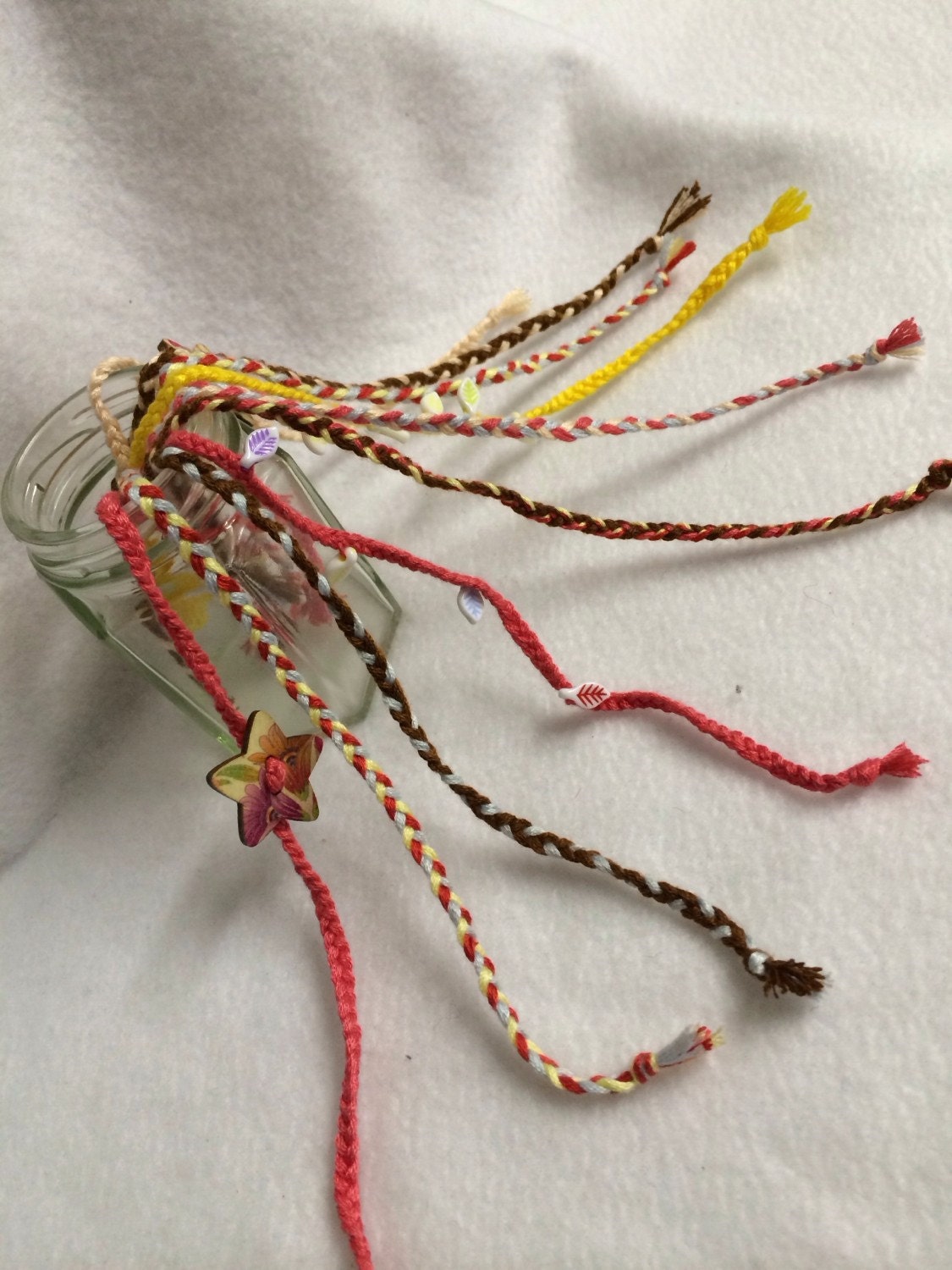 HALF PRICE SALE Friendship bracelets set of 10 variety