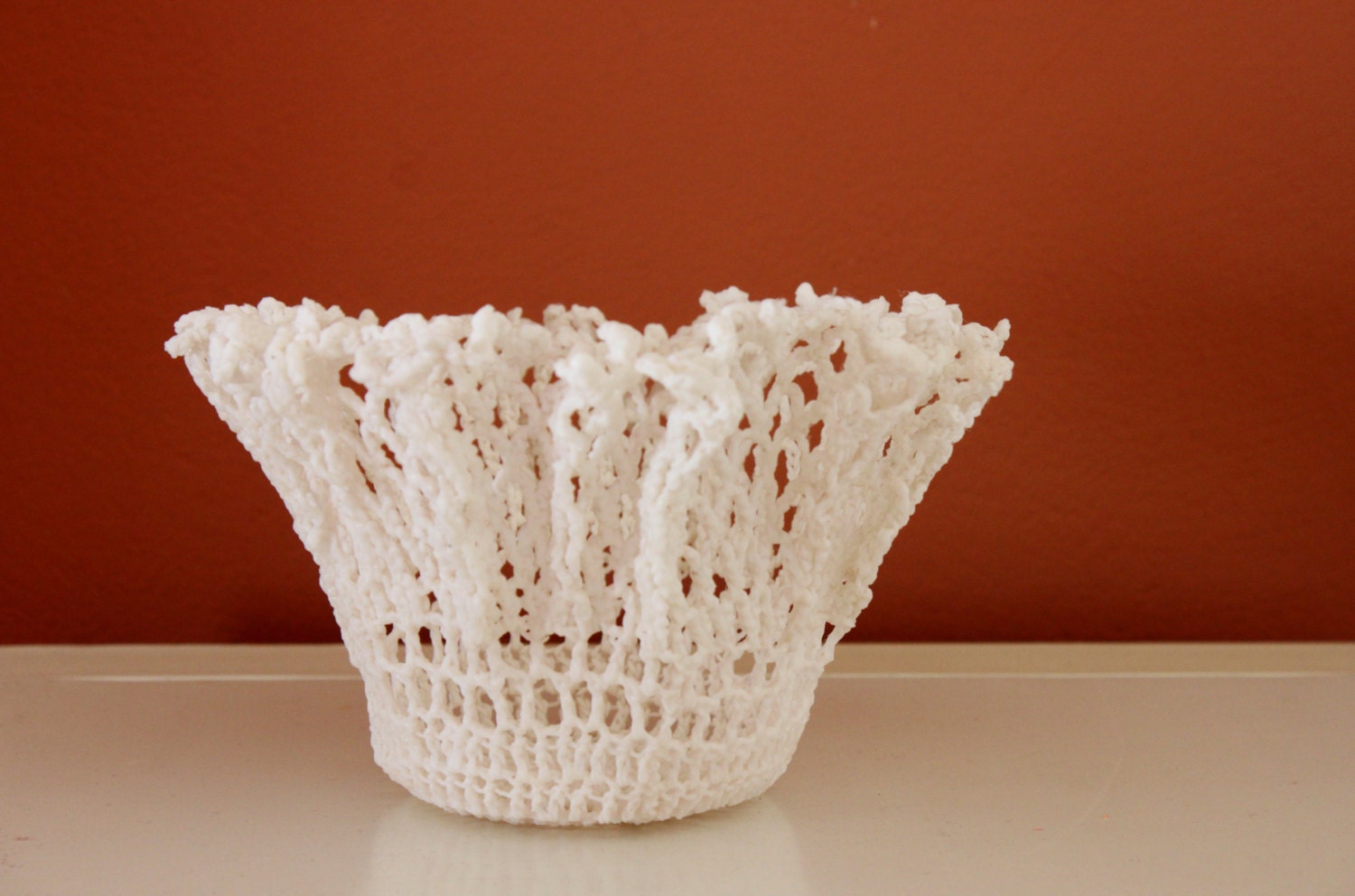 Vintage Doily Repurposed Doily Home Decor Bowl by Annas7Closet