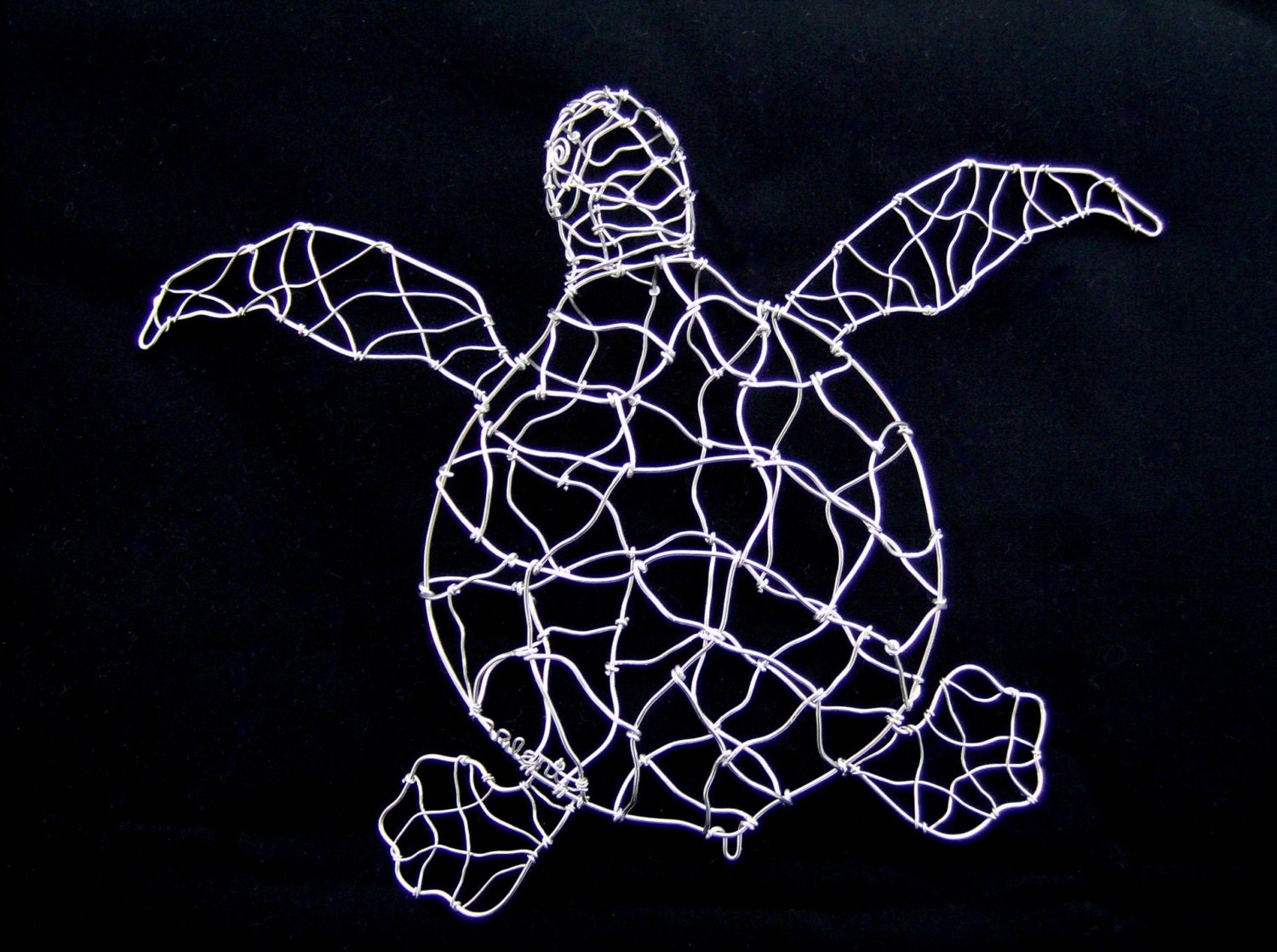 Wire Sea Turtle Sculpture