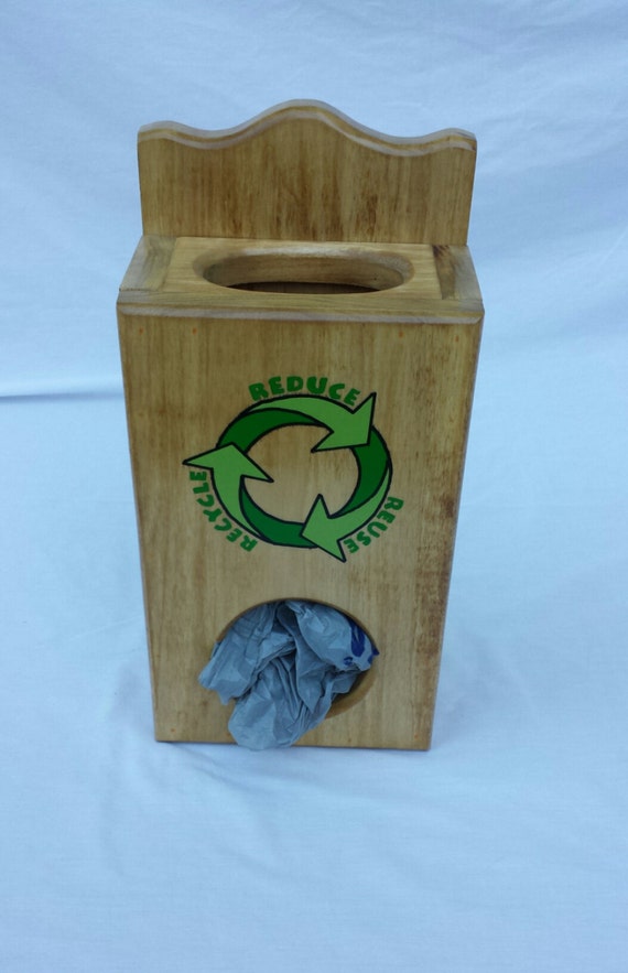Wooden Plastic Bag Holder