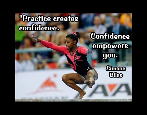 Gymnastics Poster Simone Biles Champion Gymnast Photo by ...
