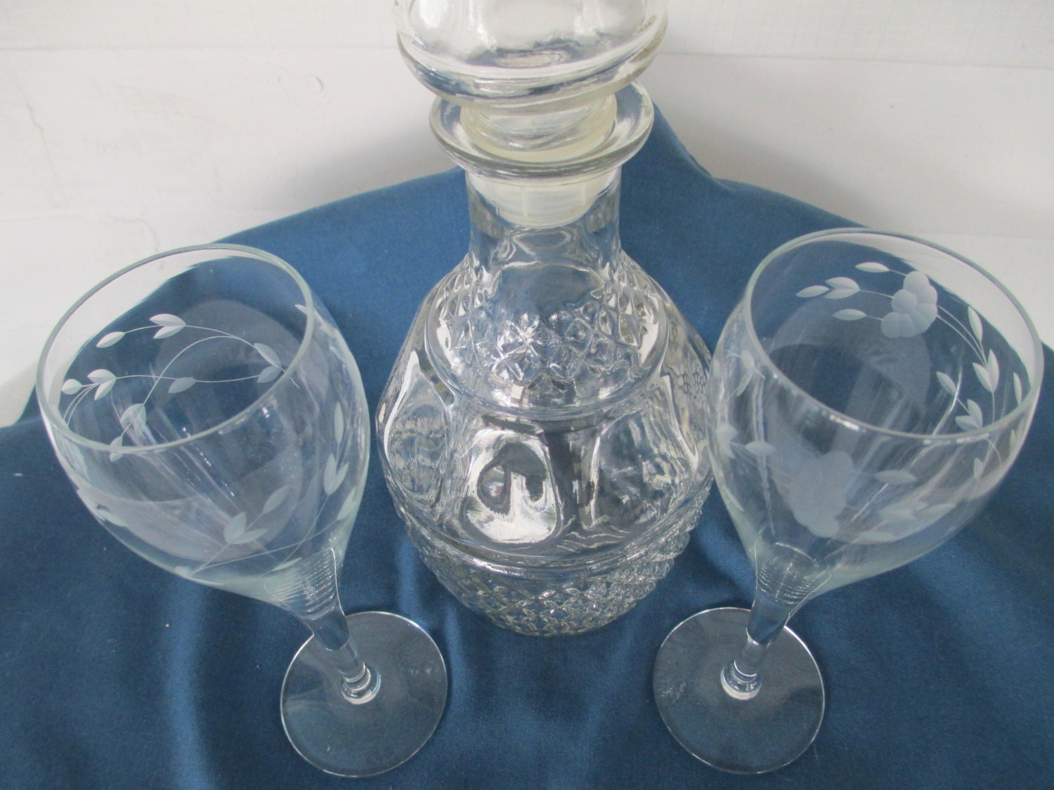 Vintage Princess House Wine Decanter With Two Wine by BitofHope