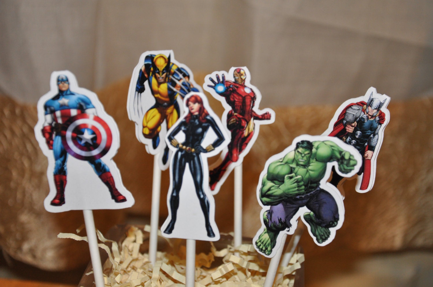 Avengers Cupcake Toppers Set of 12