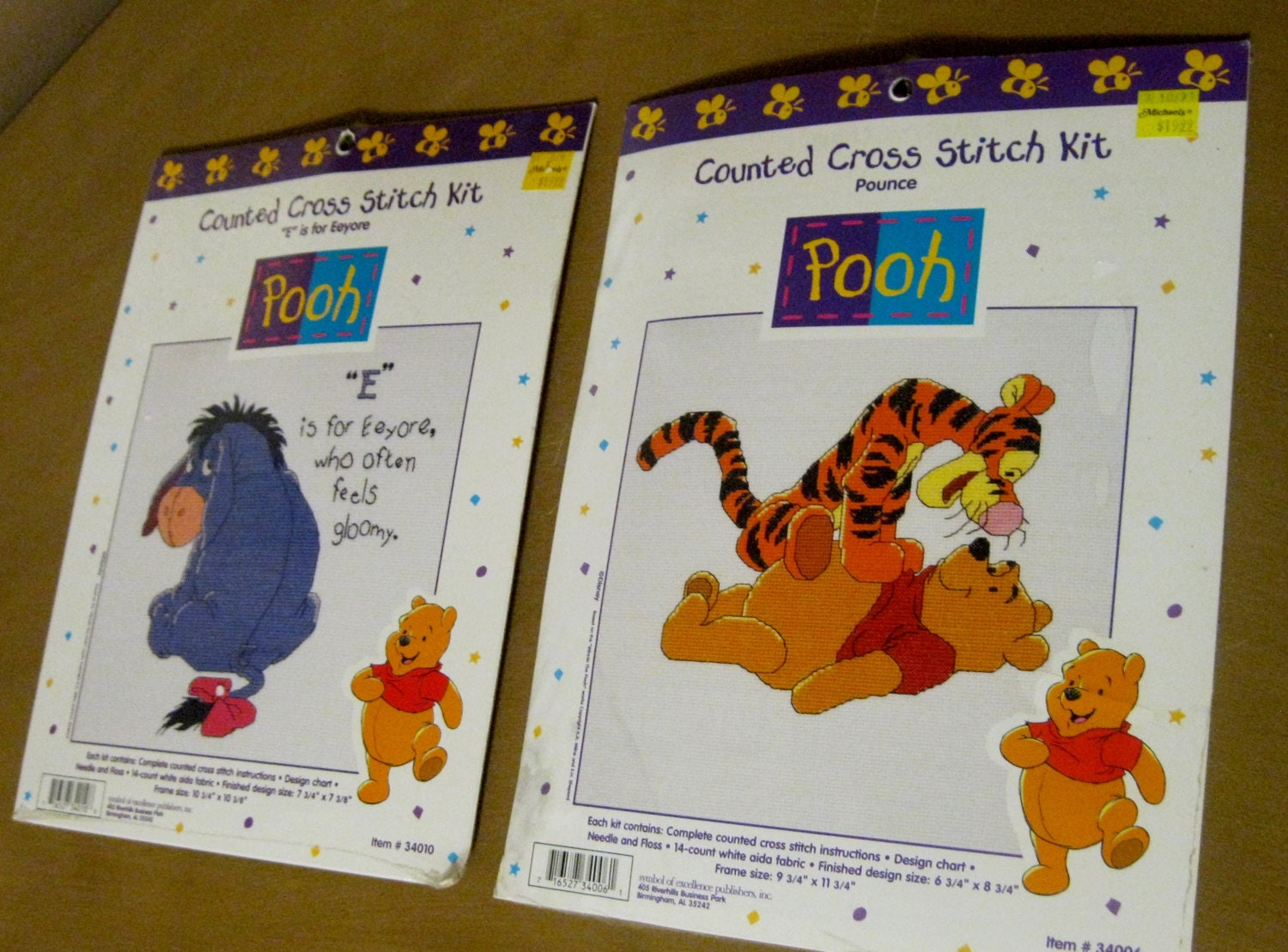 Disney Counted Cross Stitch Kits 2 E is for by cyclonecollectibles