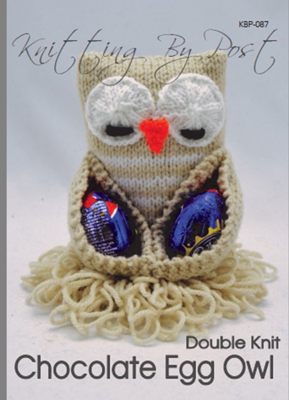KNITTING PATTERN Chocolate Egg Owl Easter Knitting