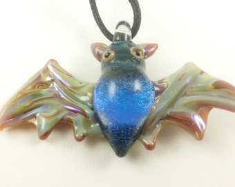 Bat - Glass Pendant Necklace