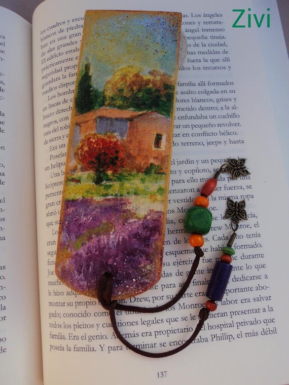 Wooden bookmarks decorated with decoupage by elrinconcitodezivi