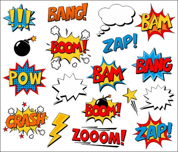 how photo background booth use effects to Clipart Superhero Comic Art Comic Speech Clip Book Text