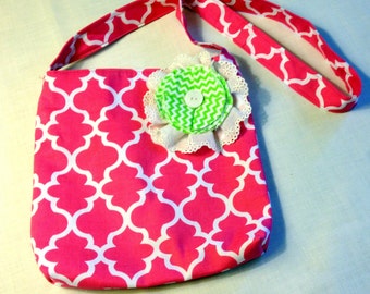Children's Purse,Pink and Green Purse,Girl's Tote,Girl's Purse,Little ...