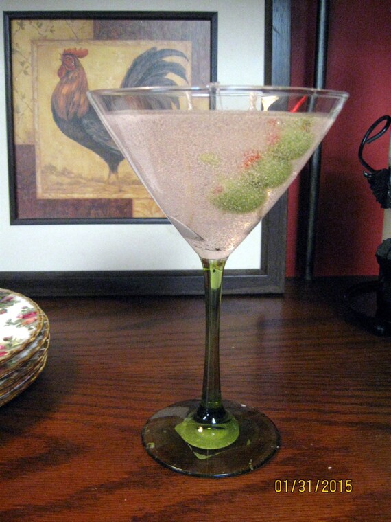 Martini Scented Gel Wax Candle by LivingTreeCandles on Etsy