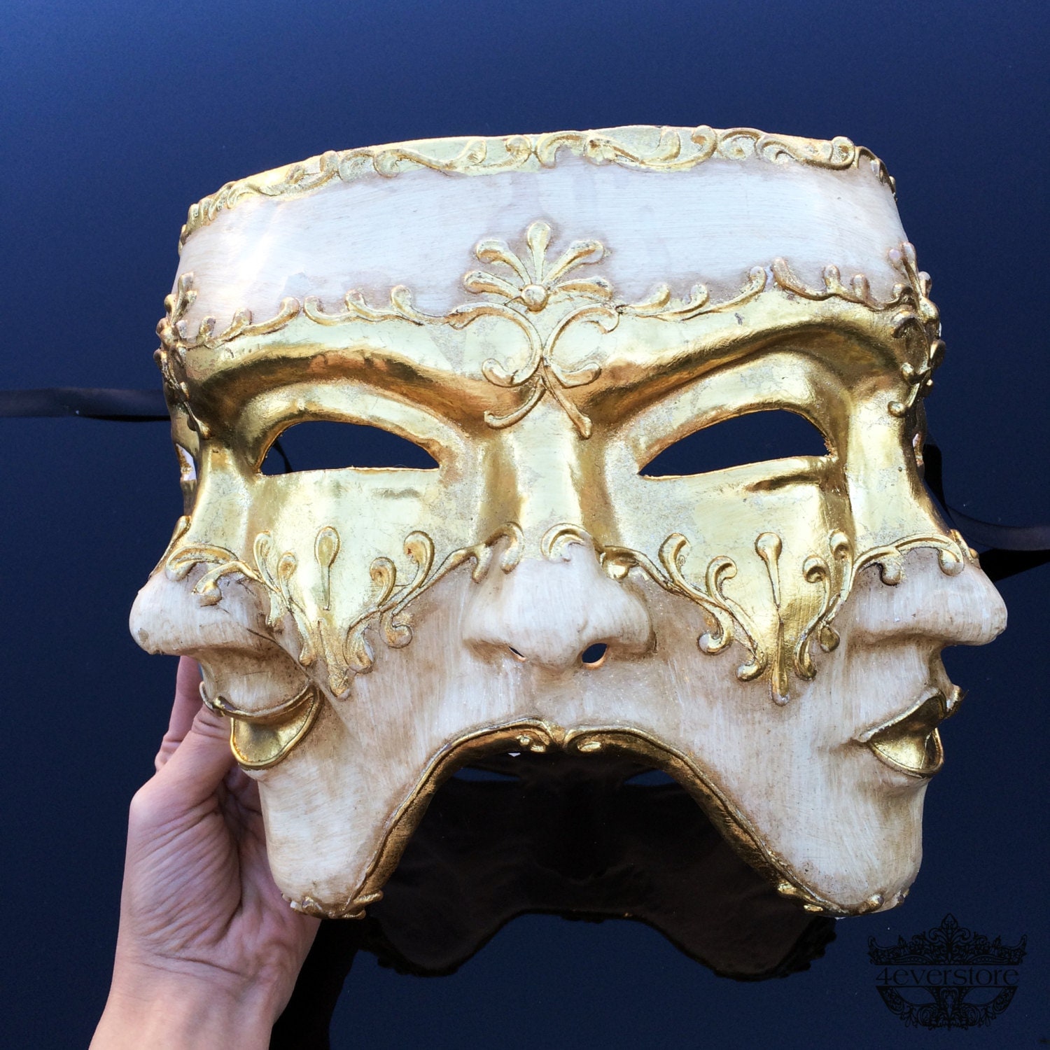 Mens Masquerade Mask Three Face Mask Mardi Gras Mask