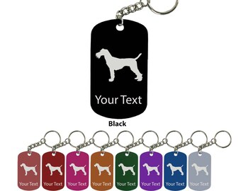 Personalized Engraved Custom Schnuazer 2-inch Colored Anodized Aluminum Key Chain