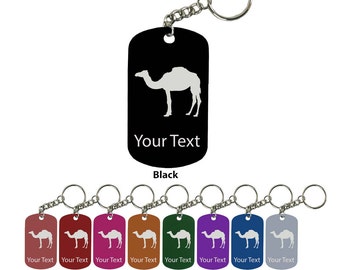 Personalized Engraved Custom Camel 2-inch Colored Anodized Aluminum Key Chain