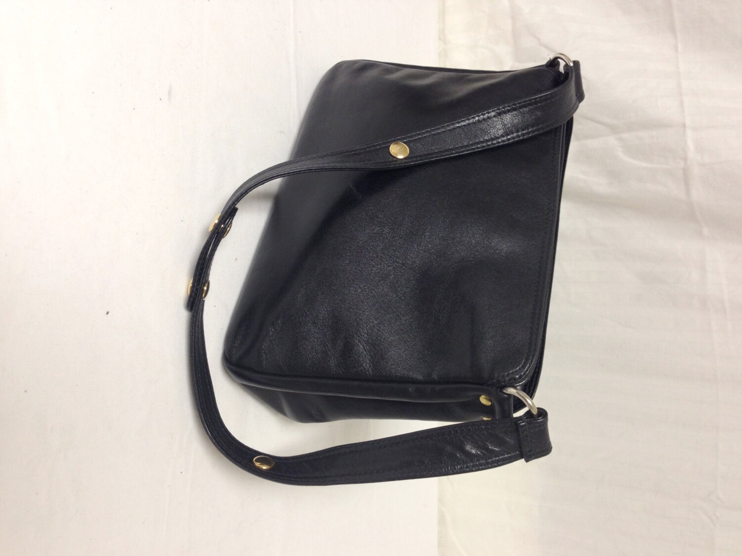 Ganson Leather Purse Shoulder Bag black leather purses