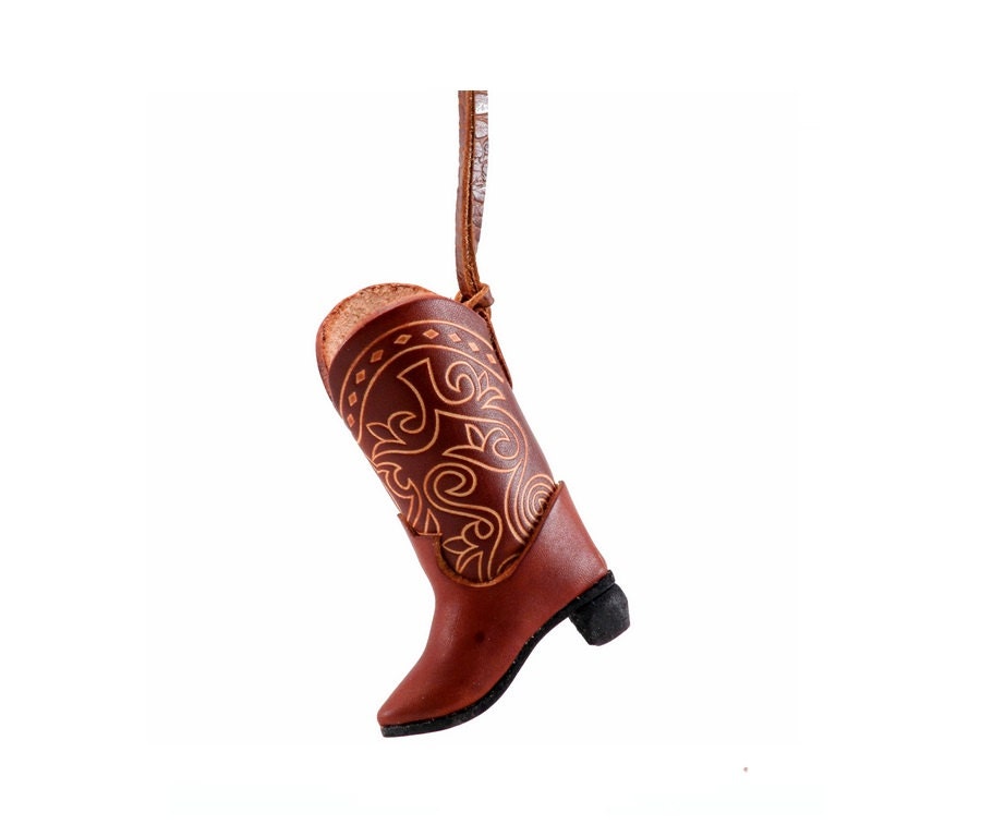 leather cowboy boot ornament decoration genuine leather leather cowboy boot ornament decoration genuine leather