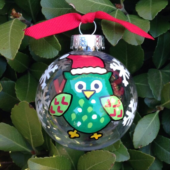 items similar to hand painted non breakable owl christmas items similar to hand painted non breakable owl christmas