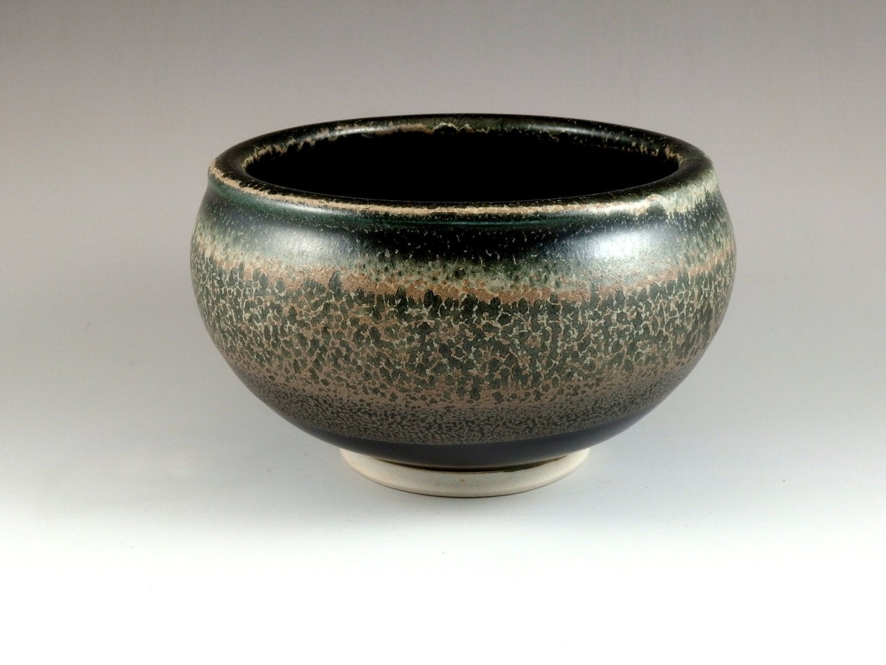 Black and Gold Porcelain Bowl Serving Bowl Cereal Bowl