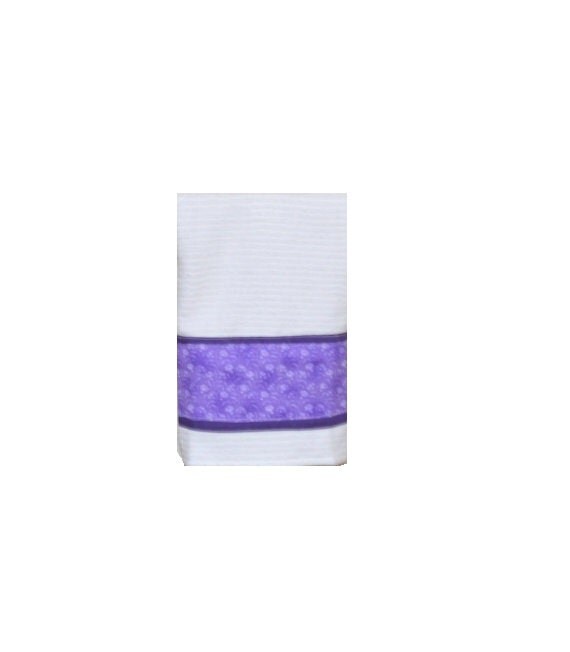 Purple Floral Towel Kitchen Hand Towel Purple by