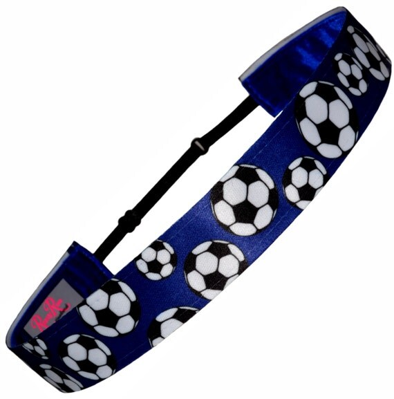 Soccer Headband Non Slip ADJUSTABLE Soccer Headband Royal