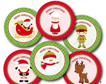 Popular items for christmas cupcake toppers on Etsy