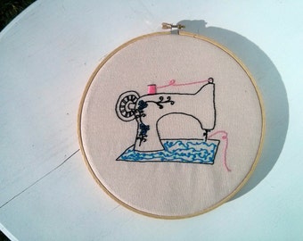Hand Embroidery Pattern // Singer Featherweight
