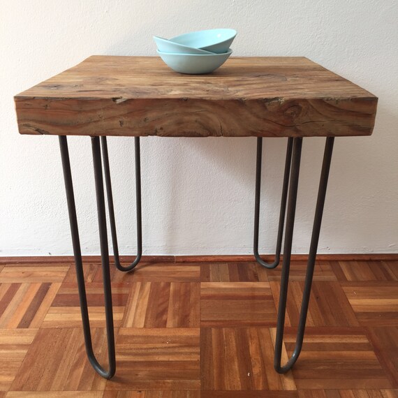 Reclaimed wood bedside table by lanibeale on Etsy