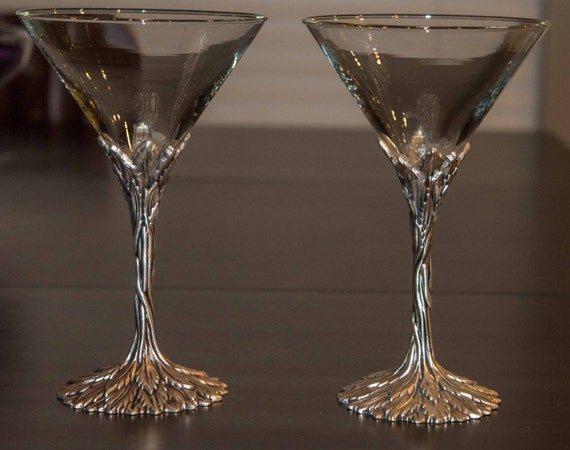 Grey Goose Martini Glasses Grey Goose Pewtersilver Base Tree 4831