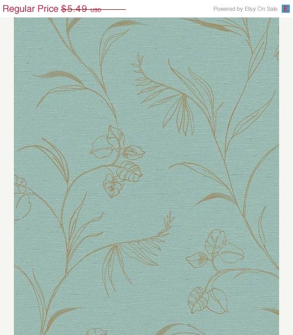 Wallpaper By The Yard Gold Leaf Botanical by WallpaperYourWorld