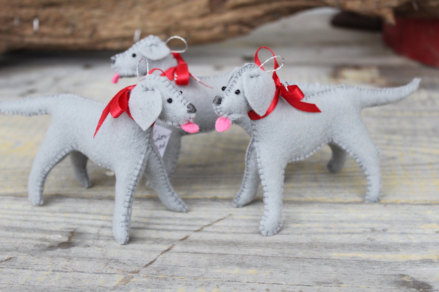 Silver Lab Felt Ornament Silver Labrador handsewn Dog Dog