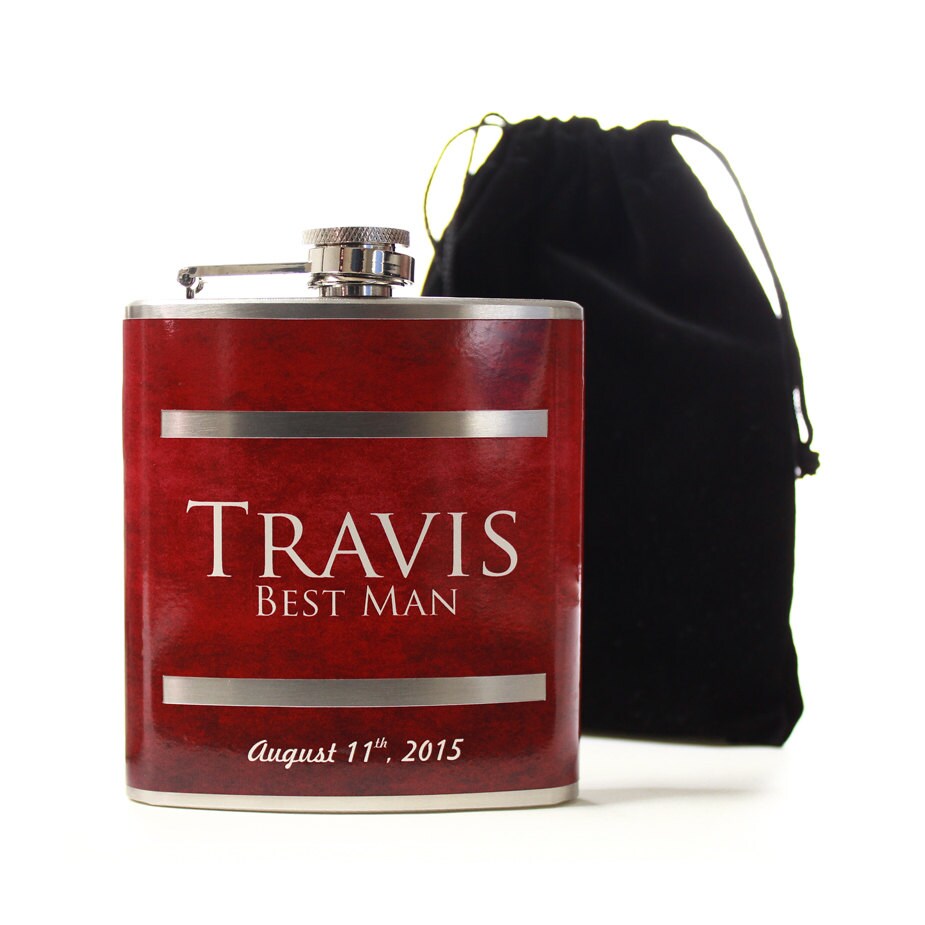 Personalized Wedding Party Gifts Custom Flasks for Groomsmen