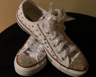 Bling Sneakers, Wedding Shoes, Converse Sneakers, Prom Shoes, Custom ...