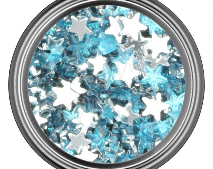 Blue Star Rhinestone Gems Flat Back Face Art Nail Art Scrapbook Phone Decoration 3mm