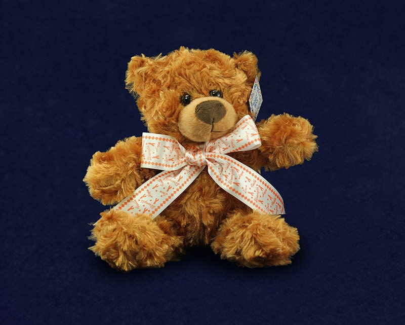 red ribbon bear