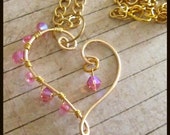 Heart of Gold Wire Pendant