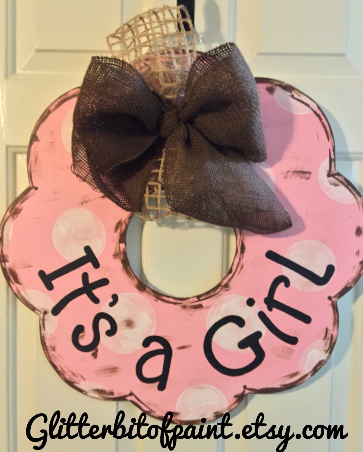 Hospital birth announcement Hospital door by GlitterBitofPaint